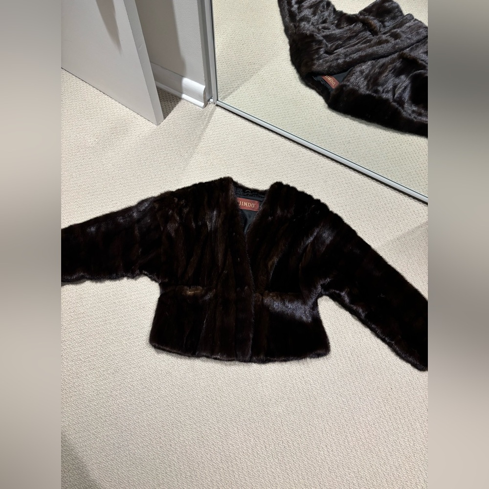Saga mink Dark Brown Fur Jacket